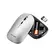 Mouse Sem Fio Multilaser MO332 Slim Conexao Bluetooth e USB 1600dpi Ajustavel 4 Botoes Prata