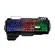 Teclado Gamer Warrior TC210 Zuberi Superficie Metal LED