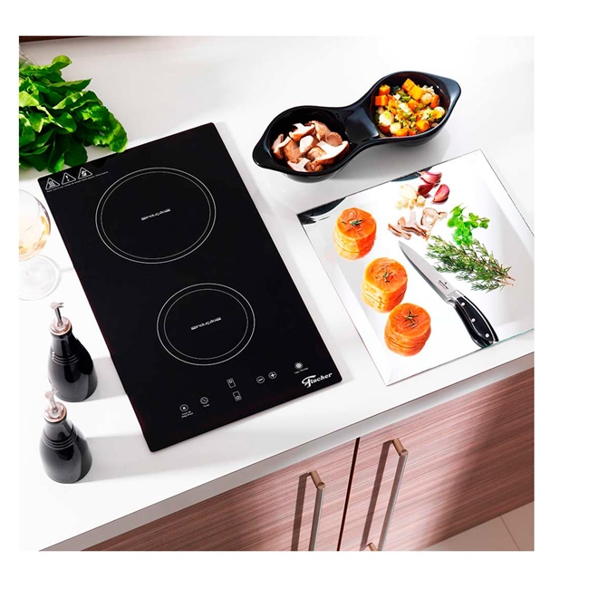 Cooktop Fischer 2 Bocas Indução Vitrocerâmica 220V