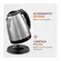 Chaleira Mondial Pratic CE-06 2L com Base Giratoria 360° Inox
