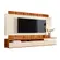 Home Suspenso Sena 1.8 Mobler Para TV ate 75" Polegadas Cinamomo Mel/Off White