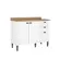Balcão THB Classy 120cm 2 Portas 3 Gavetas com Tampo Branco