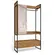 Roupeiro Closet Kappesberg LI029 1 porta e 2 Gavetas Freijo e Preto fosco