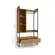 Roupeiro Closet Kappesberg LI029 1 porta e 2 Gavetas Freijo e Preto fosco