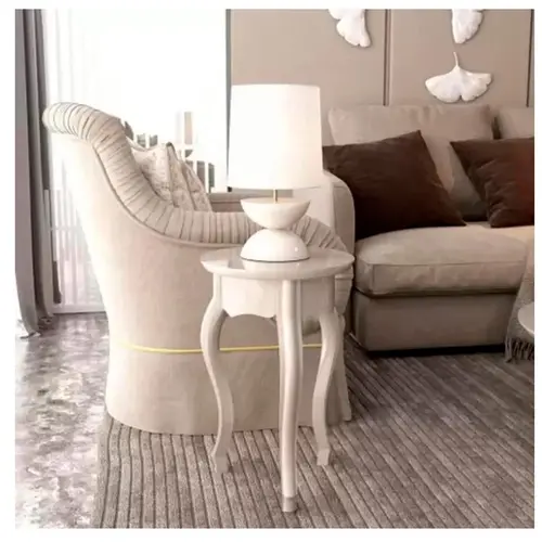 Mesa De Apoio Lateral Alta Duquesa EDN 015886 Off White