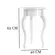 Mesa De Apoio Lateral Alta Duquesa EDN 015886 Off White