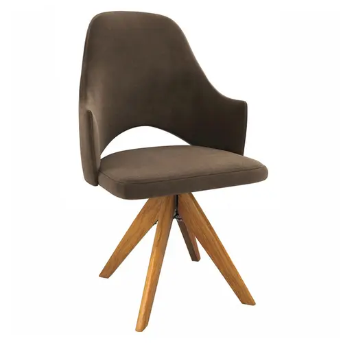 Poltrona Kappesberg 1P002CA-A033 Veludo Marrom