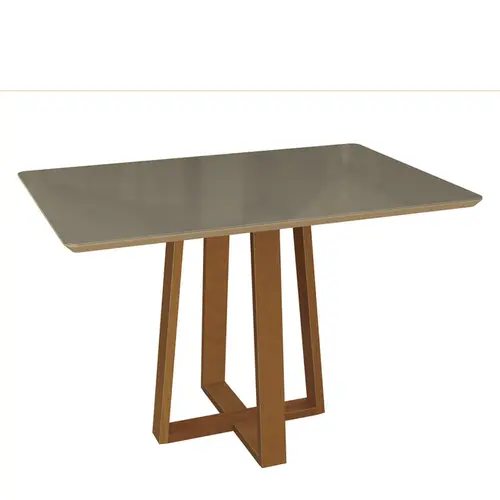 Mesa Kappesberg CSJ021CA Tampo de Vidro Chanfrado Bronze