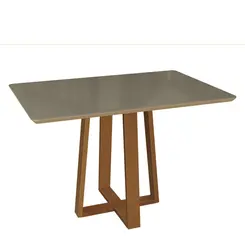 Mesa Kappesberg CSJ021CA Tampo de Vidro Chanfrado Bronze