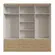 Roupeiro Herval PH1691 6 Portas 6 Gavetas Cedro