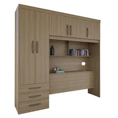 Roupeiro Herval PH1801 5 Portas 3 Gavetas Cedro
