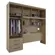 Roupeiro Herval PH1801 5 Portas 3 Gavetas Cedro