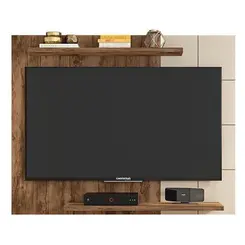 Painel Caemmum Cross Para Tvs de ate 58" Jatoba/Off White