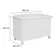 Bau com tampo Estofado Elo Moveis Peroba 7061 Branco