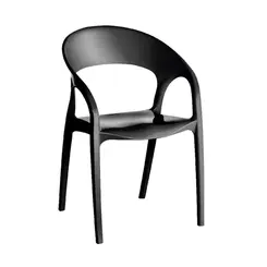 Conjunto Kappesberg UZ400411 Com 4 Cadeiras Plasticas Glass Plus Preto