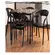Conjunto Kappesberg UZ400411 Com 4 Cadeiras Plasticas Glass Plus Preto