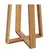 Mesa Kappesberg CSJ021CAPRFV7 Tampo de MDF/Vidro com base madeira macica Preto Carvalho