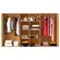 Roupeiro Caemmun Esmeralda 2.4 4 gaveta 6 portas em MDP Fendi Havana