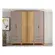 Roupeiro Caemmun 6 portas 4 gavetas Esmeralda 2.4 em MDP Buriti Fendi