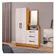 Comoda Notavel Com Espelho 2 Portas 3 Gavetas Freijo Trend Off White