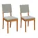 Par de Cadeiras Sala Jantar Kappesberg Boucle Cinza