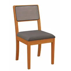 Par de Cadeiras Kappesberg 2CMM001CA-A046B para Sala de Jantar Premium Boucle Grafite Com Tela Chumbo