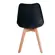 Par de Cadeira Saarinem Wood Preto