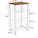 Fruteira Organizadora Kappesberg Crome Industrial Canela Branco Brilhoso