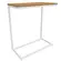 Mesa de Apoio lateral Kappesberg LI025CNBR em MDP Canela Branco Brilho