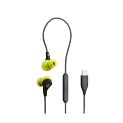 Fone De Ouvido JBL Endurance Run 3 Com Fio USB-C Preto Verde Limao