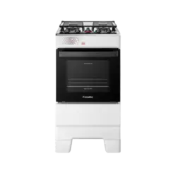 Fogao Esmaltec Ideal Top 4 Bocas Com Mesa Em Inox e Acendimento Automatico Branco Bivolt