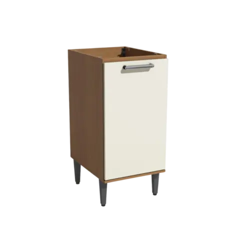 Balcao Kappesberg 1 Porta Com Tampo Canela Off White