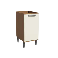 Balcao Kappesberg 1 Porta Com Tampo Canela Off White