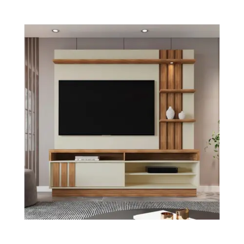 Home Mariana 1.8 Mobler Para TV Ate 55" Polegadas Off White Amendoa