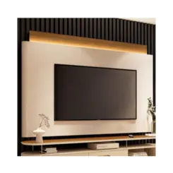 Painel Suspenso Nobre 2.2 HB Para TV Ate 85" Polegadas Cinamomo Off White