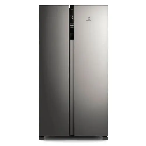 Refrigerador Electrolux 435 Litros Frost Free Inverter AutoSense Side By Side 2 Portas Inox 127v
