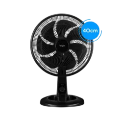 Ventilador Elgin Mesa VE40 42VEN4001000 Oscilacao Horizontal Ajusto Vertical Preto 127V