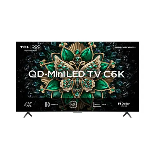 Smart TV 55" TCL 55C6K Mini LED 4K