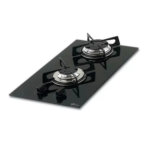 Cooktop Fischer 2 Bocas a Gas Mesa de Vidro