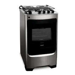 Fogao Piso Consul 4 Queimadores Acendimento Automatico Inox Bivolt