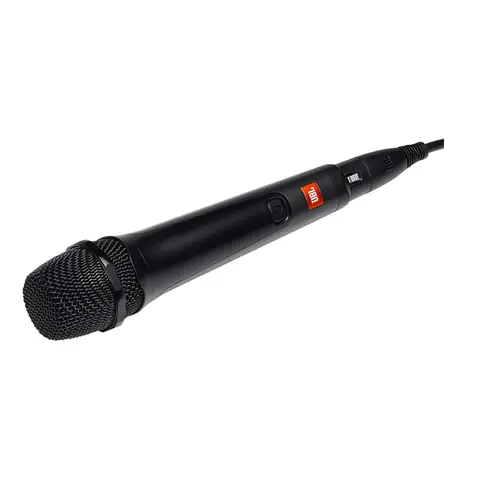 Microfone JBL  Wired Vocal Dinamico com Cabo Preto