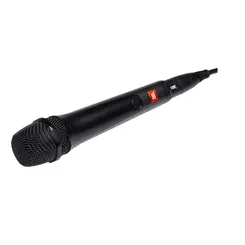 Microfone JBL  Wired Vocal Dinamico com Cabo Preto