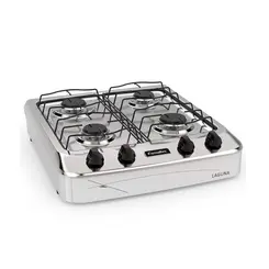 Fogao de Mesa Esmaltec Laguna 4027 4 Bocas Botoes Removiveis 2 Queimadores Familia