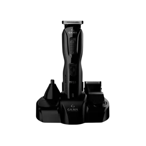 Maquina de Corte Gama Black Titanium T923 Multi-Styler 9 em 1 5 Pentes Guias e Base Organizadora