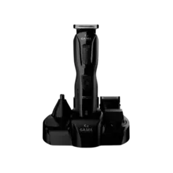 Maquina de Corte Gama Black Titanium T923 Multi-Styler 9 em 1 5 Pentes Guias e Base Organizadora