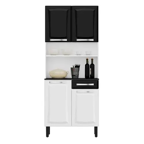Kit Cozinha Itatiaia Pratika com 4 Portas, 1 Gaveta de Aco