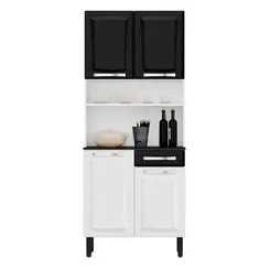 Kit Cozinha Itatiaia Pratika com 4 Portas, 1 Gaveta de Aco