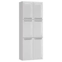 Paneleiro Itatiaia Luce Duplo Max em Aco 6 Portas Branco