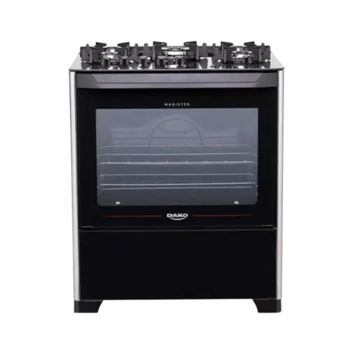 Fogao Dako Magister 5 Bocas Com Mesa De Vidro e Acendimento Automatico Preto Bivolt
