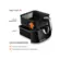 Fritadeira Mondial Air Fryer 8 Litros Com Desligamento Automatico Preto Inox 127V